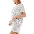 thumbnail image 3 of Roudelain Soft Terry Cloth T-Shirt Shorts Set Daisy Army Tradewinds Heather L, 3 of 6