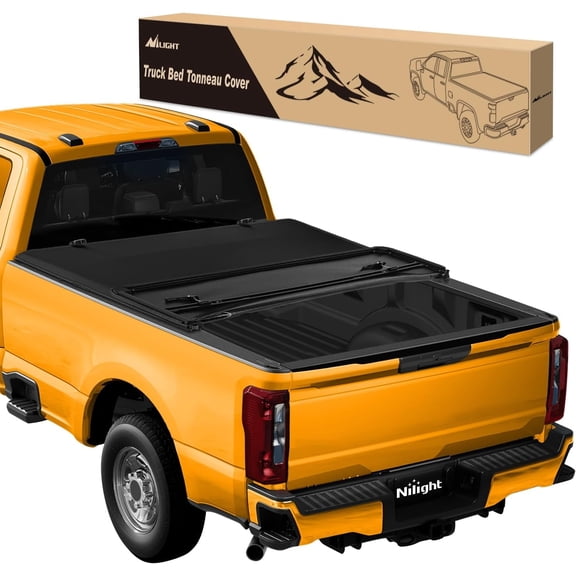 Nilight Truck Bed Tonneau Cover Soft Tri-fold Compatible with 1999-2024 Ford F250 F350 Super Duty-6.75ft 2013 2014 2015 2016 2017 2018 2019 2020 2021 2022 2023 2024
