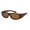 Tortoise, variant on Polarized Anti Glare Square Lens Cover Fit Over Glasses Sunglasses UV Protect