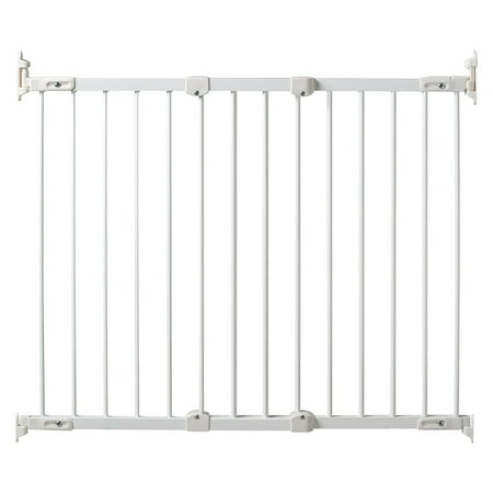 KidCo Angle Mount Safeway Stair Top Baby Gate for Child Safety, 42.5 x 30.5 inch, White