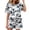 A14 Black, variant on Maqroz Pajama Sets for Women 2 Piece Soft Sleepwear Short Sleeve Top and Shorts 2 Piece Loungewear Floral Print Nightwear with Pockets Comfortable Breathable Pjs Sets Casual Home Wear