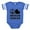 Royal Blue, variant on CafePress - FIN Peace Love Eskimo Dog - Cute Infant Baby Football Bodysuit