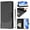 Black, variant on Phone Case for Coolpad C16, Shockproof PU Leather Flip Wallet Case with RFID Block Card Slots Kickstand Magnetic Cover, Pink