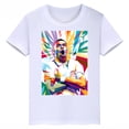 thumbnail image 3 of Camiseta de algodón blanca con estampado de Mbappé para niños, camisetas deportivas informales de verano de manga corta para niños y niñas, 3 of 5