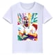 thumbnail image 3 of Camiseta de algodón blanca con estampado de Mbappé para niños, camisetas deportivas informales de verano de manga corta para niños y niñas, 3 of 5