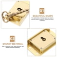 thumbnail image 3 of File Cabinet Lock Brass Drawer Lock Homeowners Furniture Installation Security 1Pack, 3 of 4