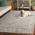 thumbnail image 3 of SAFAVIEH Avalon Jillian Floral Polyester Area Rug, Gray/Light Blue, 5'3" x 7'6", 3 of 11
