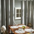 thumbnail image 4 of TOWN & COUNTRY BASICS Cabana Stripe Indoor Outdoor Placemats 4-Pack Set, Reversible and Easy Clean, Grey/White, 15" Round, 4 of 13