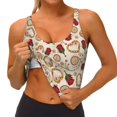 thumbnail image 3 of Fotbe Valentine'S Day Rose Sujetador Deportivo Largo sin Aros para Mujer con Almohadillas y Soporte Medio, Transpirable y Absorbente, Camiseta Tipo Chaleco o Tank Top-XX-Large, 3 of 8