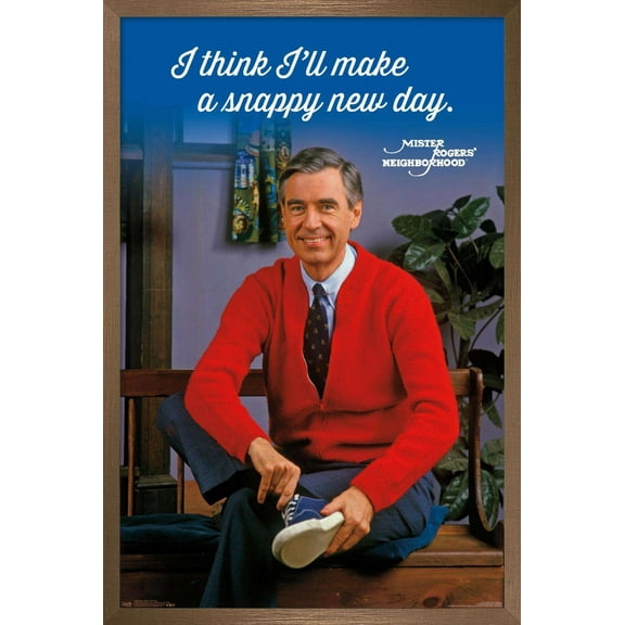 Mister Rogers - New Day Wall Poster, 22.375" x 34", Framed