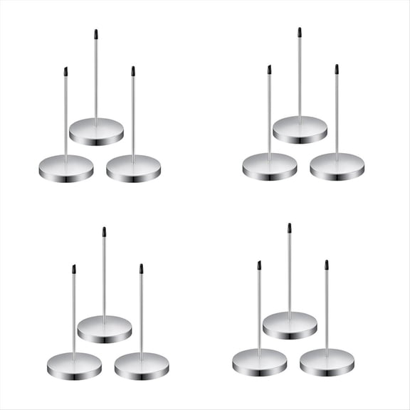 12 PCS Receipt Holder Spike 5.5 Inch Stainless Steel Ticket Stabber for Restaurant Silver Receipt Spike Memo Holder,12 x receipt holder,silver