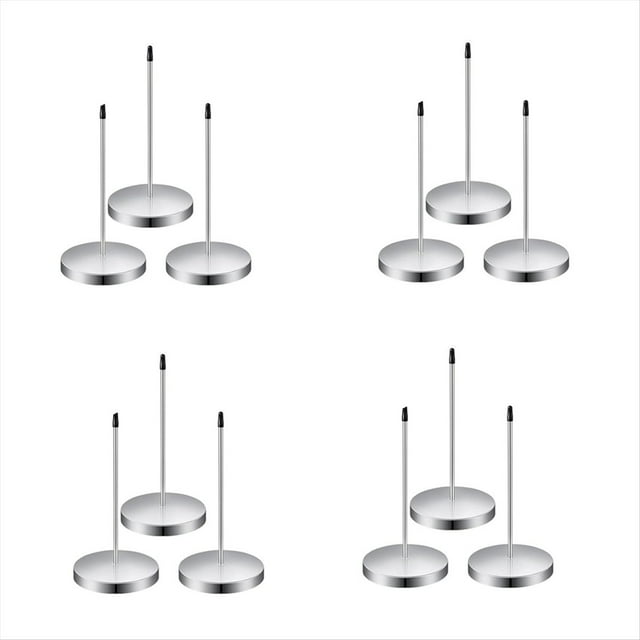 12 Piezas de Soporte para Recibos con Punta de Acero Inoxidable de 5,5 Pulgadas para Restaurante, Soporte para Notas con Punta de Recibo Plateada