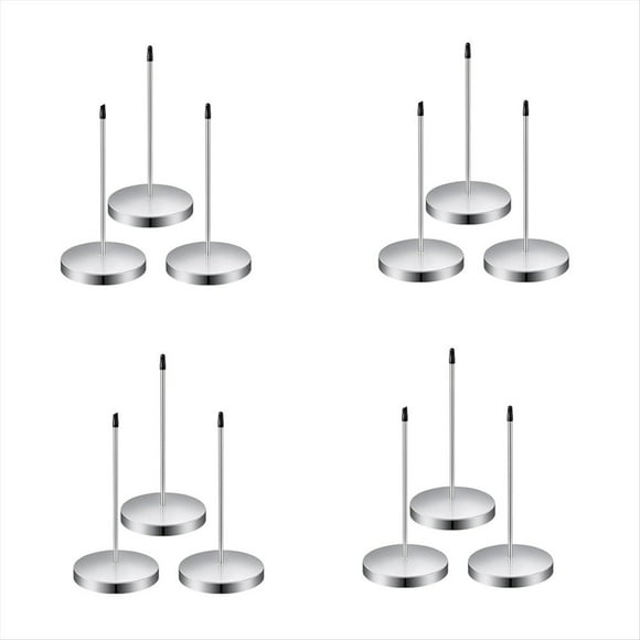 12 Piezas de Soporte para Recibos con Punta de Acero Inoxidable de 5,5 Pulgadas para Restaurante, Soporte para Notas con Punta de Recibo Plateada