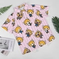 thumbnail image 2 of Aggretsuko Men's Hawaiian Shirts Short Sleeve Button Down Casual Shirts Summer Tropical Aloha Beach Shirts, 2 of 7