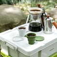 thumbnail image 2 of 150ml Vasos de viaje plegables de silicona, paquete de 4, tazas de camping con tapas y ganchos a presión, tazas portátiles y reutilizables para camping, senderismo, 2 of 5