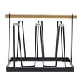 thumbnail image 2 of SPRING PARK Cup Drying Rack Stand, Metal Bottle Drying Organizer with Wood Handle, 2 of 7