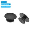 thumbnail image 4 of Uxcell Plastic Button Charm, 12 x 8mm Dia Button Accessories, Black 50 Pack, 4 of 6