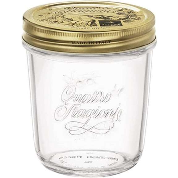 Bormioli Rocco Quattro Stagioni Wide Mouth Jar, 10.75 oz.