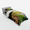 thumbnail image 2 of Ambesonne Nature Bedding Set 3 Pcs, Wooden House by the Lake, Twin, Multicolor, 2 of 2