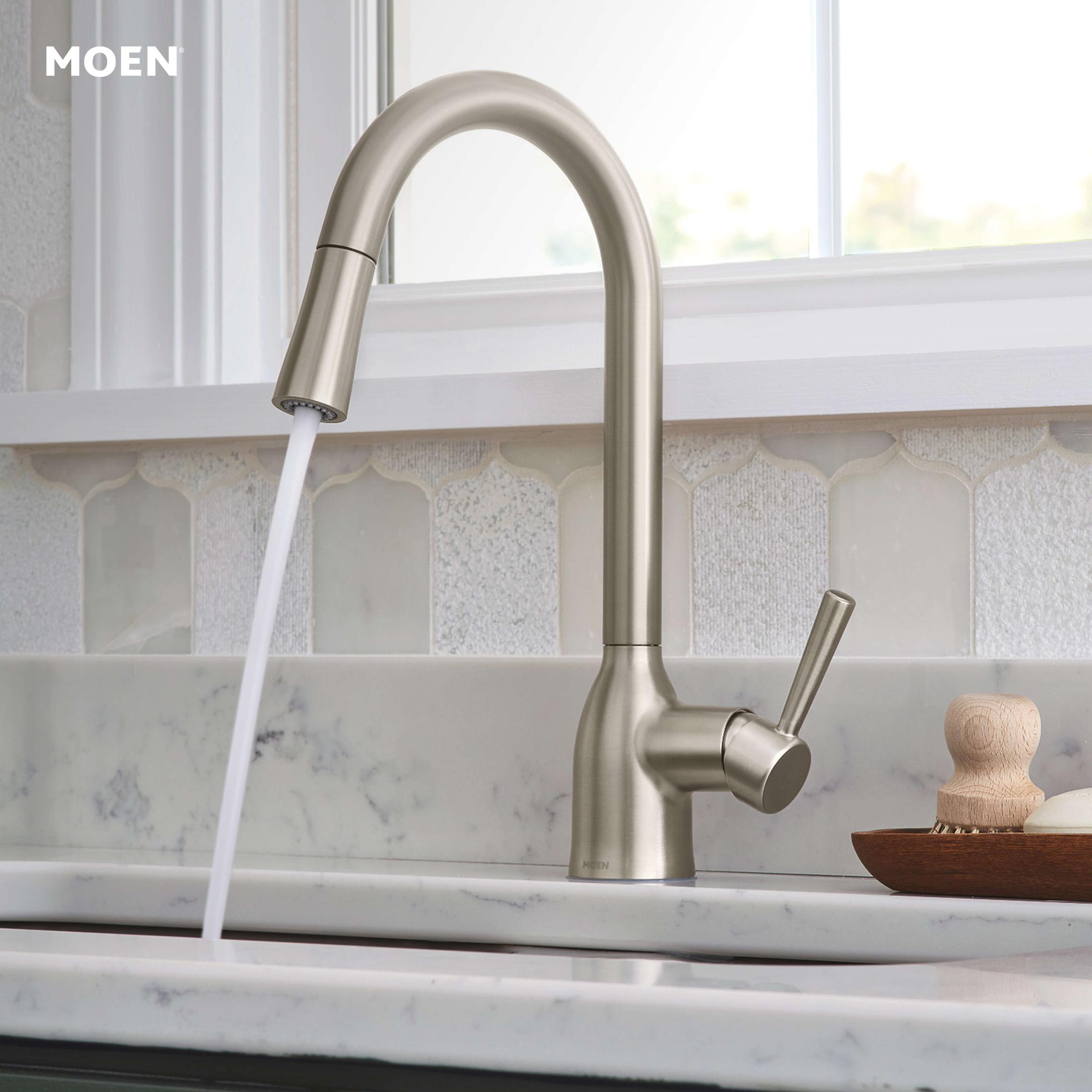Moen Adler Pulldown Kitchen Faucet with Power Clean, Stainless photo 2