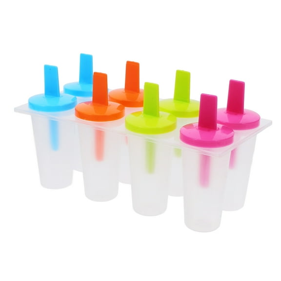 8 Pcs Freezer Ice Cream Maker Lolly Molds Cube Tray Ball Pop