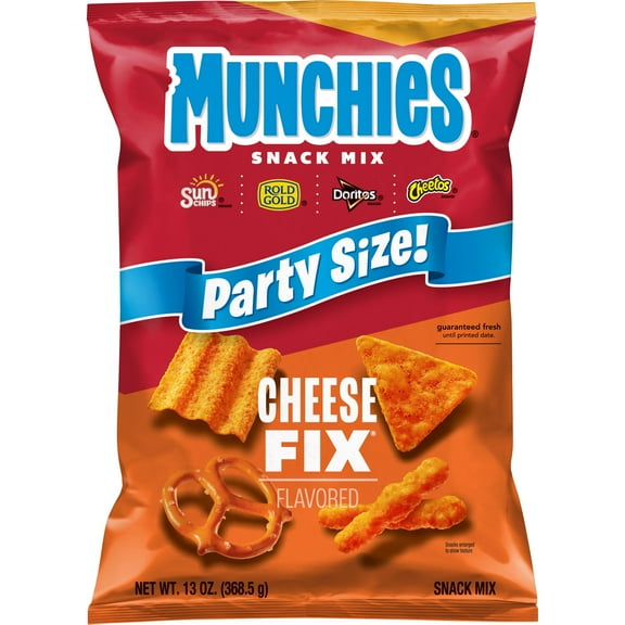 Munchies Cheese Fix Party Size Snack Chips, 13 Ounce Bag