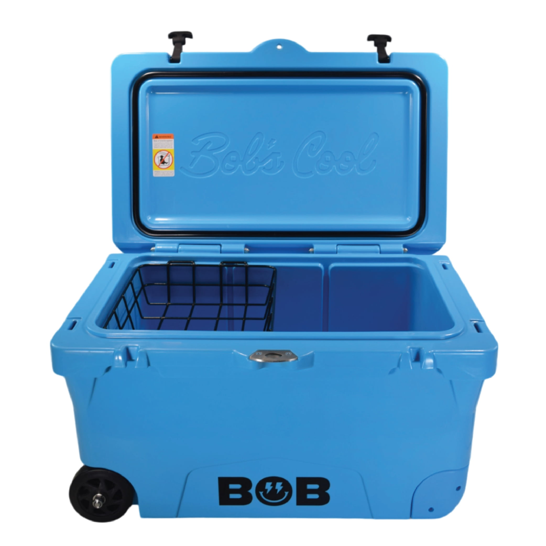 BOB THE COOLER CO 75QT "The BFF" Leak-Proof Hard Cooler with Heavy Duty Handle & Built In Lid Latching Bottle Openers - Fits 117 12oz Cans for the Beach, Camping, Tailgating, Sports, & More