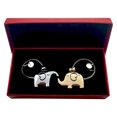 thumbnail image 6 of SDJMa 2pcs Cute Elephant Keychain Valentines Day Christmas Birthday Gifts for Husband Wife Boyfriend Girlfriend Him Her Couples Elephant Lovers, 6 of 9