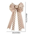 thumbnail image 3 of 3PCS Christmas Tree Top Ornament Pendant Big Bow Christmas Tree Pendant Cloth Ribbon, 3 of 6