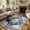 Blue, variant on Lahome Washable 8'x10' Area Rug, Pink Vintage Floral Rugs for Living Room, Soft Non-Slip Low Pile Large Carpet for Bedroom Girls, Cute Flower Nursery Playroom Dorm Decor, Pink