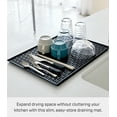 thumbnail image 2 of Yamazaki Home  Dish Drainer Tray, ABS Plastic - L 12.09 x W 16.73 x H  0.59 inches Black, 2 of 5
