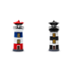 thumbnail image 1 of Faro Rojo Blanco Y Azul Faro Resina Solar para Césped Exterior Faro Giratorio Resina Paisaje Adorno Decorativo Transfronterizo (A), 1 of 8