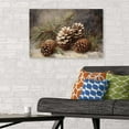 thumbnail image 3 of Vintage Christmas Canvas Wall Art, The Christmas Pinecone Still Life Art Poster, Holiday Christmas Pictures Wall Decor Size 24''x36''-Gategoo, 3 of 5