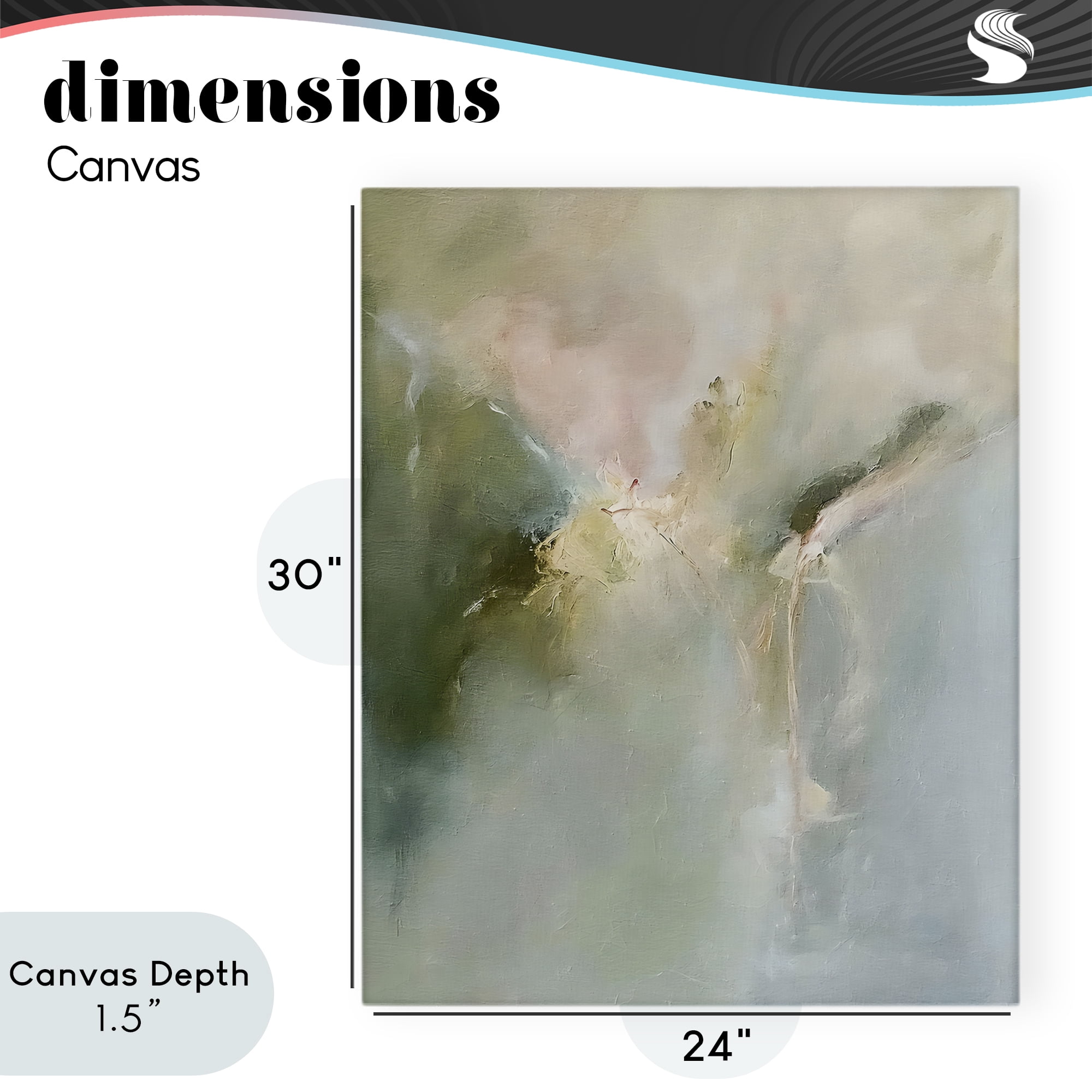 Stupell Industries Ethereal Brushwork Harmony Canvas Wall Art, design by Riley B