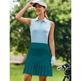 thumbnail image 4 of Pinspark Golf Skirts for Women High Waisted Athletic Skirt with Shorts Pleated Long Skirt Casual Rip Skirt, 4 of 6