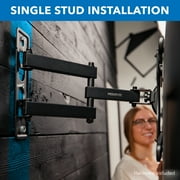 Mount-It! Full Motion TV Wall Mount with Swivel Arm for 28 32 40 43 48 50 55 Inch Flat Screen TVs