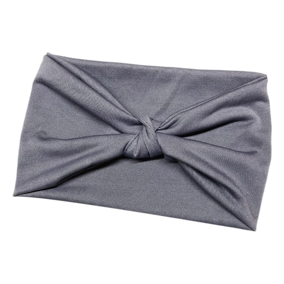Diadema elástica Sunnimix para el cabello Banda ancha Gris