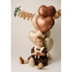 thumbnail image 5 of Globos GRESATEK en forma de corazón, blanco arena, marrón, 18 pulgadas, 10 unidades, 5 of 8