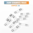 thumbnail image 3 of Unique Bargains 25pcs Car 2A Quick Blow Glass Tube Fuses Breaking Voltage 250V 5x20mm 0.2x0.79 Inch Fuse Glass Tubes, 3 of 6