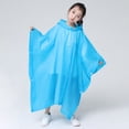thumbnail image 5 of Unisex New Rain Gear Non-disposable Full Body Thickening Durable Kids Raincoat One-Piece Raincoat Reusable Poncho Rain Coat GREY, 5 of 8