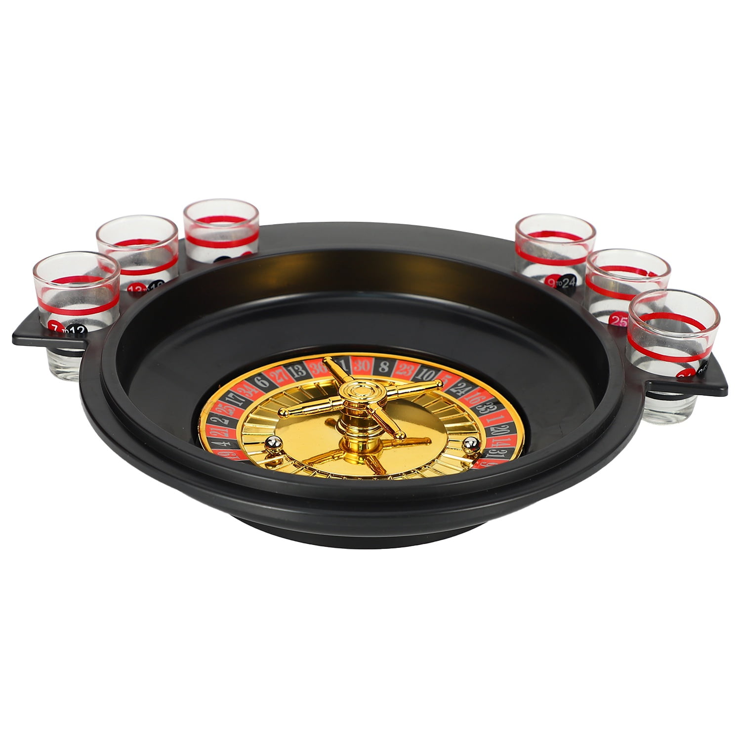 Novelty Gifts Russian Lucky Shot Party Games Roulette Drinking Game With 6  Glass Spin Wheel Portable Board Game For 2-3 Players - Walmart.com