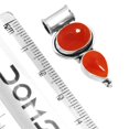 thumbnail image 2 of 925 Silver Pendant For Chain Necklace For Women - Girls Orange Real Carnelian Stone Silver Pendant August Birthstone Silver Pendant Gift For Women On Birthday 925 Silver Jewelry With Gemstone, 2 of 4