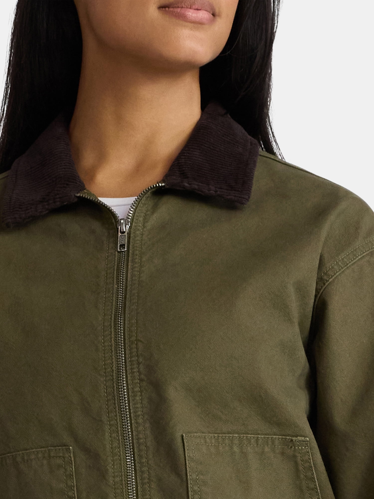 Madden NYC Women's Cotton Canvas Utility Jacket, Sizes XXS-XXL