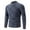 Navy, variant on MELDVDIB Mens Crewneck Sweater Knit Jacquard Slim Pullover Tops Fall Winter Long Sleeve Fashion Printed Stretch Comfy Lounge Outfit Dark Gray L