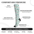 thumbnail image 3 of Bixox Transport Travel Print Compression Socks,Compression Socks Women & Men Circulation for Medical,Running,Athletic, 3 of 7