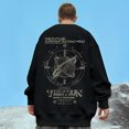 thumbnail image 2 of Sudadera con cuello redondo y estampado gráfico de giroscopio divertido para hombre, ropa de calle de hip hop, sudaderas con capucha de gran tamaño, ropa vintage Y2K, 2 of 5