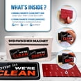 thumbnail image 3 of Sorry We're Dirty/Come in We're Clean Dishwasher Magnet Sign That Will Never Fall (Upgraded Magnets) - Magnetic Dirty/Clean Indicator | Doesn’t Peel | 4.5*2.5 Inches - Diner Style, 3 of 10
