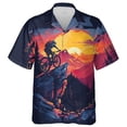 thumbnail image 5 of Camisa hawaiana con estampado 3D para ciclismo, para hombre, con estampado de bicicleta, estilo Aloha, unisex, holgada, con solapa, deportiva, de manga corta, 5 of 5
