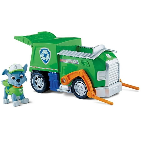 paw patrol basic vehicle rocky s recycling truck walmart com