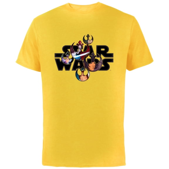 Star Wars Logo Resistance Warriors - Short Sleeve Cotton T-Shirt for Adults - Customized-Yellow